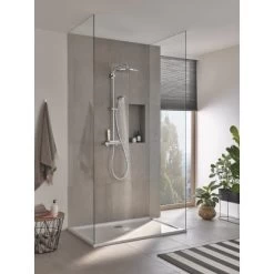 Grohe QuickFix Duschsystem Vitalio 310 Mit Thermostatbatterie Für Die Wandmont. -Grohe 4005176647659 26401001 5