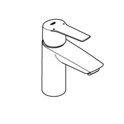 Grohe QuickFix Einhand-Waschtischbatterie Start S-Size Schwarz -Grohe 4005176782015 4520 AI 01