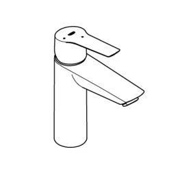 Grohe QuickFix Einhand-Waschtischbatterie Start M-Size Schwarz -Grohe 4005176782039 4520 AI 01