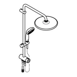 Grohe QuickFix Duschsystem Vitalio Start 250 Flex Mit Umstellung 18 Grohe QuickFix Duschsystem Vitalio Start 250 Flex Mit Umstellung -Grohe 4005176782176 4520 AI 01
