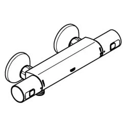 Grohe QuickFix Thermostat-Brausebatterie Precision Start Schwarz -Grohe 4005176782237 4520 AI 03