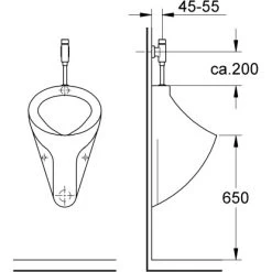 Grohe Druckspüler Für Das Urinal Rondo Chrom -Grohe 4005176837937 4520 4