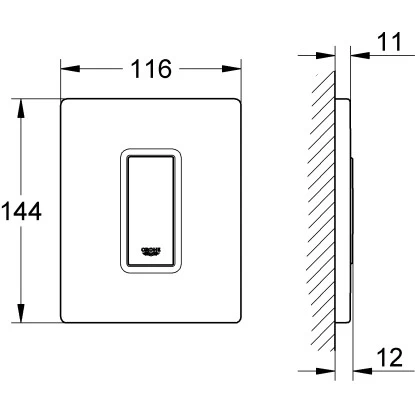 Grohe Betätigungsplatte Skate Cosmopolitan 4 Grohe Betätigungsplatte Skate Cosmopolitan – Bild 2