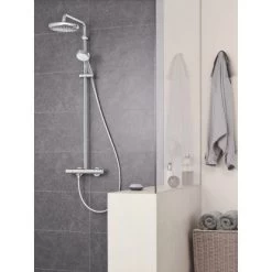 Grohe Duschsystem Tempesta Cosmopolitan 210 Chrom Mit Thermostatbatterie -Grohe 4520 ZZH T27922C01 000 01
