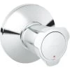 Grohe UP-Ventil Oberbau Costa Chrom Markierung Rot Mit Schubrosette 1 Grohe UP-Ventil Oberbau Costa Chrom Markierung Rot Mit Schubrosette -Grohe 518013 4520 19855001