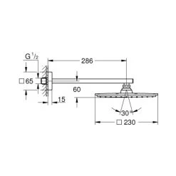 Grohe Kopfbrausenset Rainshower Allure 230 Chrom Mit EcoJoy -Grohe 518496 4520 1894304