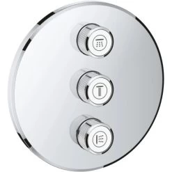 Grohe 3-fach Unterputzventil Grohtherm SmartControl Chrom Rund