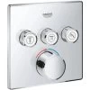 Grohe Unterputzmischer SmartControl Mit 3 Absperrventilen Chrom Eckig -Grohe 518787 4520 29149000