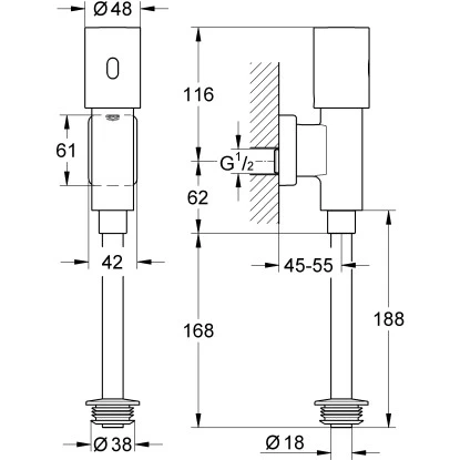 Grohe Infrarot-Elektronik Für Urinal Tectron Rondo 4 Grohe Infrarot-Elektronik Für Urinal Tectron Rondo – Bild 2