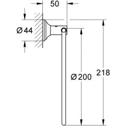 Grohe Handtuchring Essentials Authentic Chrom -Grohe 5216007 4520 1640854 2