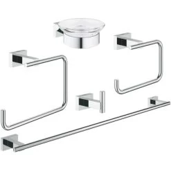 Grohe Bad-Set 5 In 1 Essentials Cube Chrom