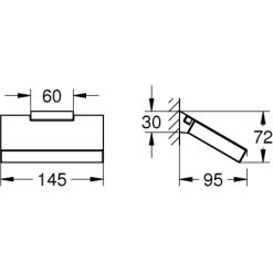 Grohe WC-Papierhalter Selection Cube Chrom -Grohe 5217161 4520 2020594 1