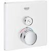 Grohe Thermostat Grohtherm SmartControl Mit 1 Absperrventil Moon White Eckig -Grohe 528820 4520 29153LS0