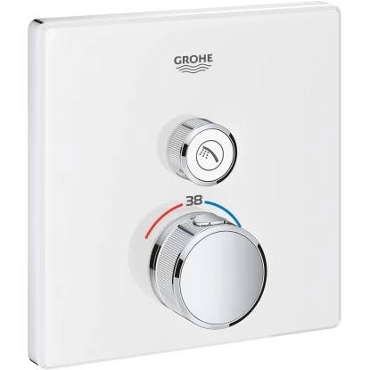 Grohe Thermostat Grohtherm SmartControl Mit 1 Absperrventil Moon White Eckig 3 Grohe Thermostat Grohtherm SmartControl Mit 1 Absperrventil Moon White Eckig