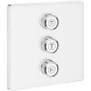 Grohe 3-fach Unterputzventil Grohtherm SmartControl Moon White Eckig 2 Grohe 3-fach Unterputzventil Grohtherm SmartControl Moon White Eckig -Grohe 528825 4520 29158LS0