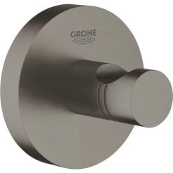 Grohe Bademantelhaken Essentials Hard Graphite Gebürstet