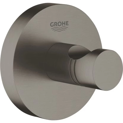 Grohe Bademantelhaken Essentials Hard Graphite Gebürstet 3 Grohe Bademantelhaken Essentials Hard Graphite Gebürstet