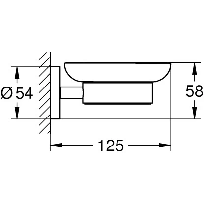 Grohe Seifenschale Essentials Mit Halter Supersteel 5 Grohe Seifenschale Essentials Mit Halter Supersteel – Bild 3