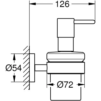 Grohe Seifenspender Mit Halter Essentials Supersteel 4 Grohe Seifenspender Mit Halter Essentials Supersteel – Bild 2