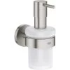 Grohe Seifenspender Mit Halter Essentials Supersteel