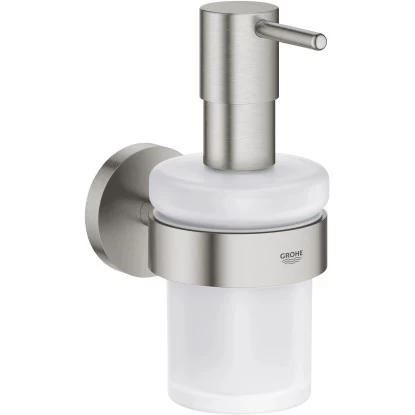 Grohe Seifenspender Mit Halter Essentials Supersteel 3 Grohe Seifenspender Mit Halter Essentials Supersteel