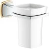 Grohe Halter Grandera Mit Keramik-Mundspülglas Chrom/Gold