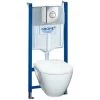 Grohe QuickFix Wand-WC Set Solido Compact 4-in-1 Tiefspüler Mit Keramik -Grohe 616443 4520 picture 1