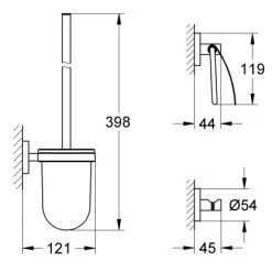 Grohe WC-Set 3 In 1 Essentials -Grohe 727601 4520 2