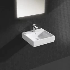 Grohe Waschtisch Cube Keramik 50 Cm Alpinweiß Mit Hahnloch Und Überl. PureGuard -Grohe 778989 4520 2