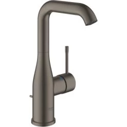 Grohe Einhand-Waschtischbatterie Essence L-Size Hard Graphite Gebürstet