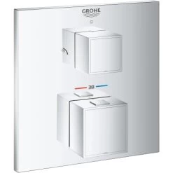 Grohe Thermostat-Brausebatterie 2-Wege-Umstellung Grohtherm Cube Chrom