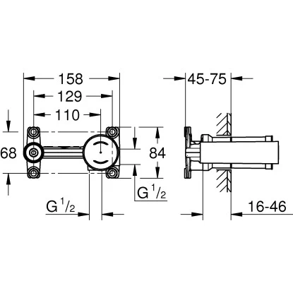 Grohe Einhand Unterputz-Universal-Einbaukörper 4 Grohe Einhand Unterputz-Universal-Einbaukörper – Bild 2