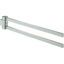 Grohe Handtuchhalter Selection 2-armig Schwenkbar Supersteel