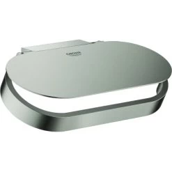 Grohe WC-Papierhalter Selection Mit Deckel Hard Graphite Gebürstet