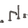 Grohe Einhand-Wannenkombination 4-Loch Essence Hard Graphite -Grohe 964487 4520 19578A01