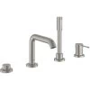 Grohe Einhand-Wannenkombination 4-Loch Essence Supersteel 2 Grohe Einhand-Wannenkombination 4-Loch Essence Supersteel -Grohe 964519 4520 19578DC1