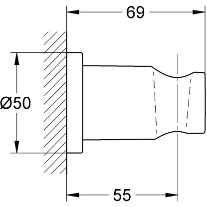 Grohe Handbrausehalter Rainshower Warm Sunset Gebürstet 4 Grohe Handbrausehalter Rainshower Warm Sunset Gebürstet – Bild 2
