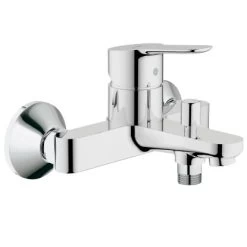 Grohe QuickFix Einhebelmischer-Wannenarmatur Start Edge Chrom