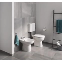 Grohe Bau Keramik Stand-WC Tiefspüler Spülrandlos Alpinweiß -Grohe baukeramik standwc milieu
