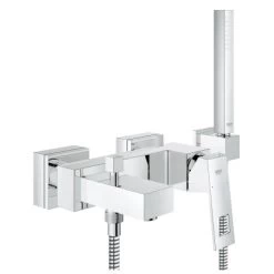 Grohe Einhand-Wannenbatterie Eurocube DN 15 Mit Brausegarnitur
