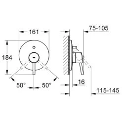 Grohe Einhebelmischer-Wannenarmatur Concetto Chrom 5 Grohe Einhebelmischer-Wannenarmatur Concetto Chrom -Grohe etto einhandwannenbatterie 1