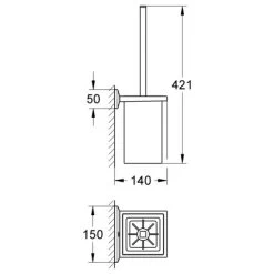 Grohe Toilettenbürstengarnitur Allure Brilliant -Grohe toilettenbuerstengarnitur 1