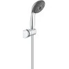 Grohe QuickFix Handbrause-Set Vitalio Start 100 Chrom 3 Strahlarten -Grohe vitaliostart wandhalterset